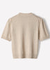 Knit Cotton Blend Crew Neck Sweater