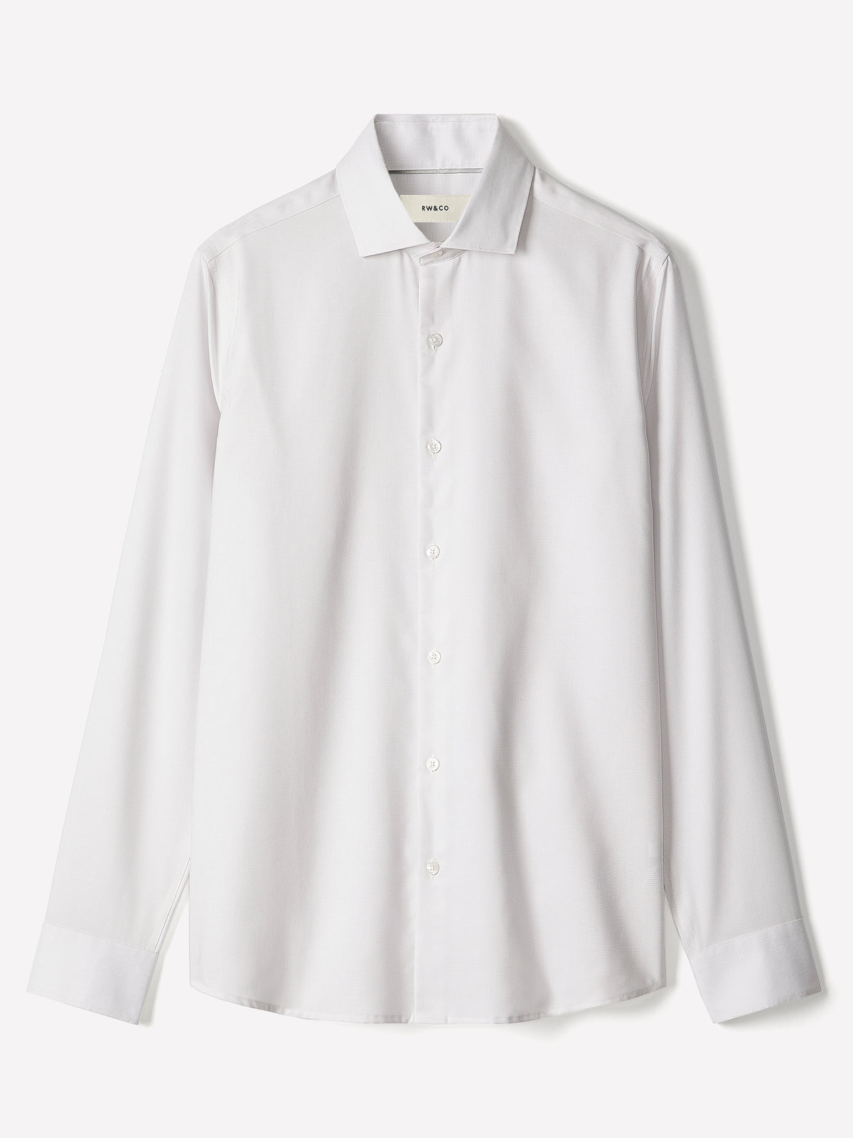 Slim Fit Woven Shirt with Tailored Collar