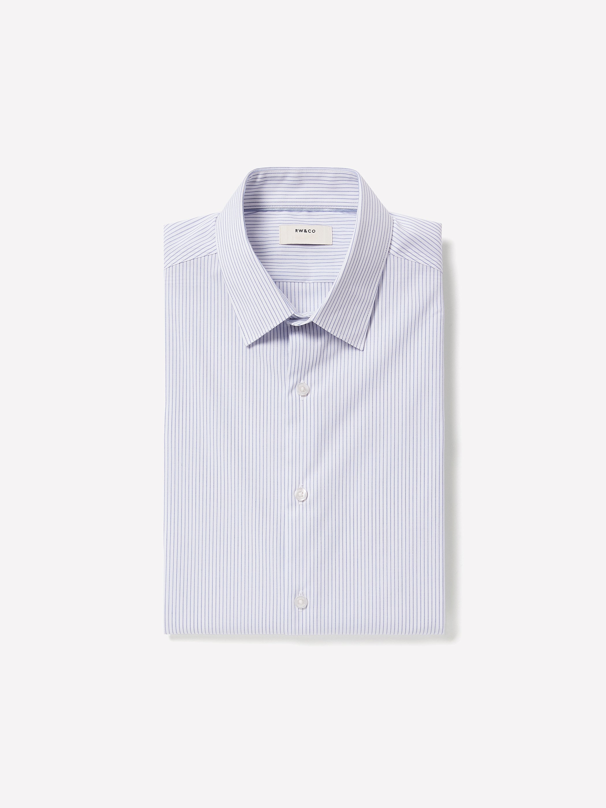 Tailored-Fit Dress Shirt with Double Stripes
