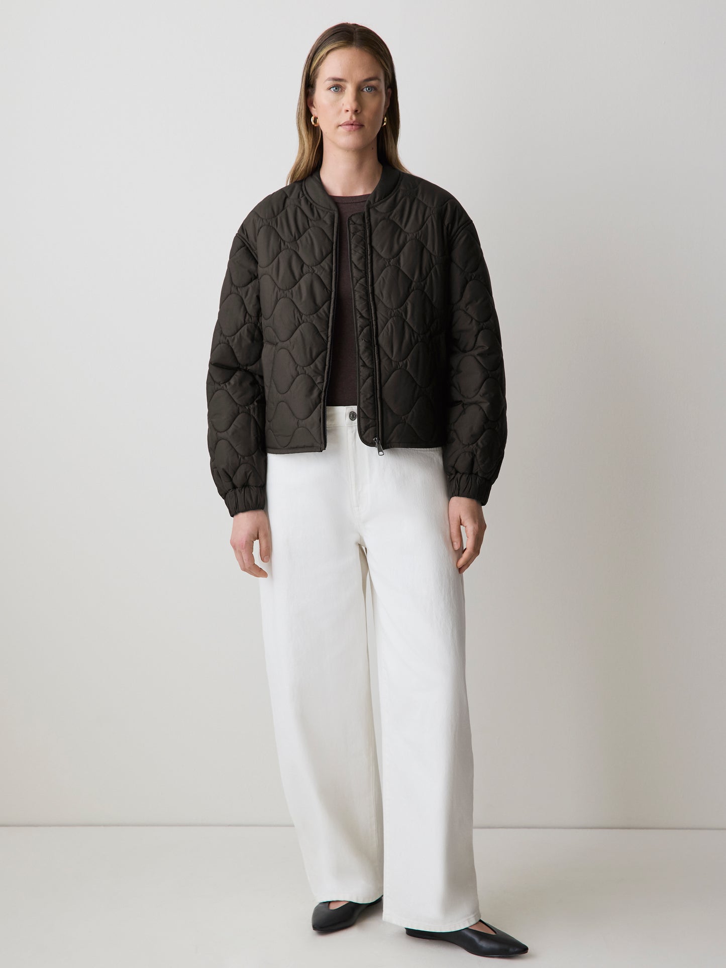 Quilted Bomber Jacket