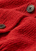 V-Neck Cardigan with Long Barrel Sleeves