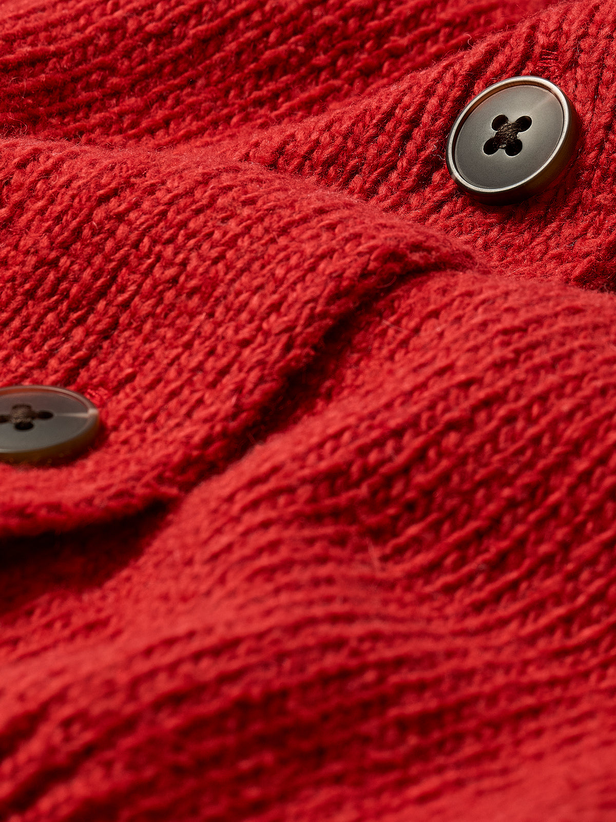 V-Neck Cardigan with Long Barrel Sleeves
