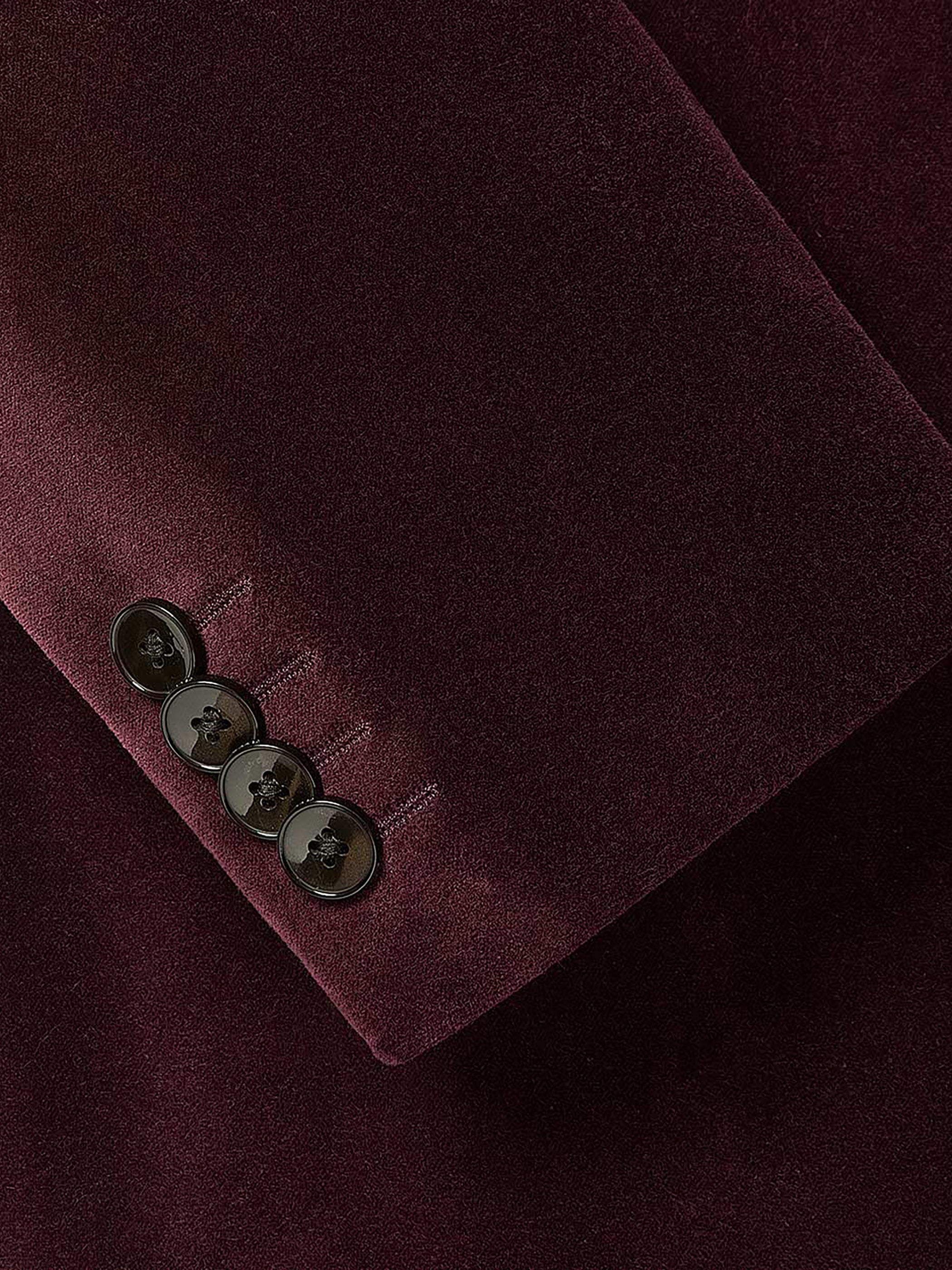 Tailored Fit Velvet Suit Blazer