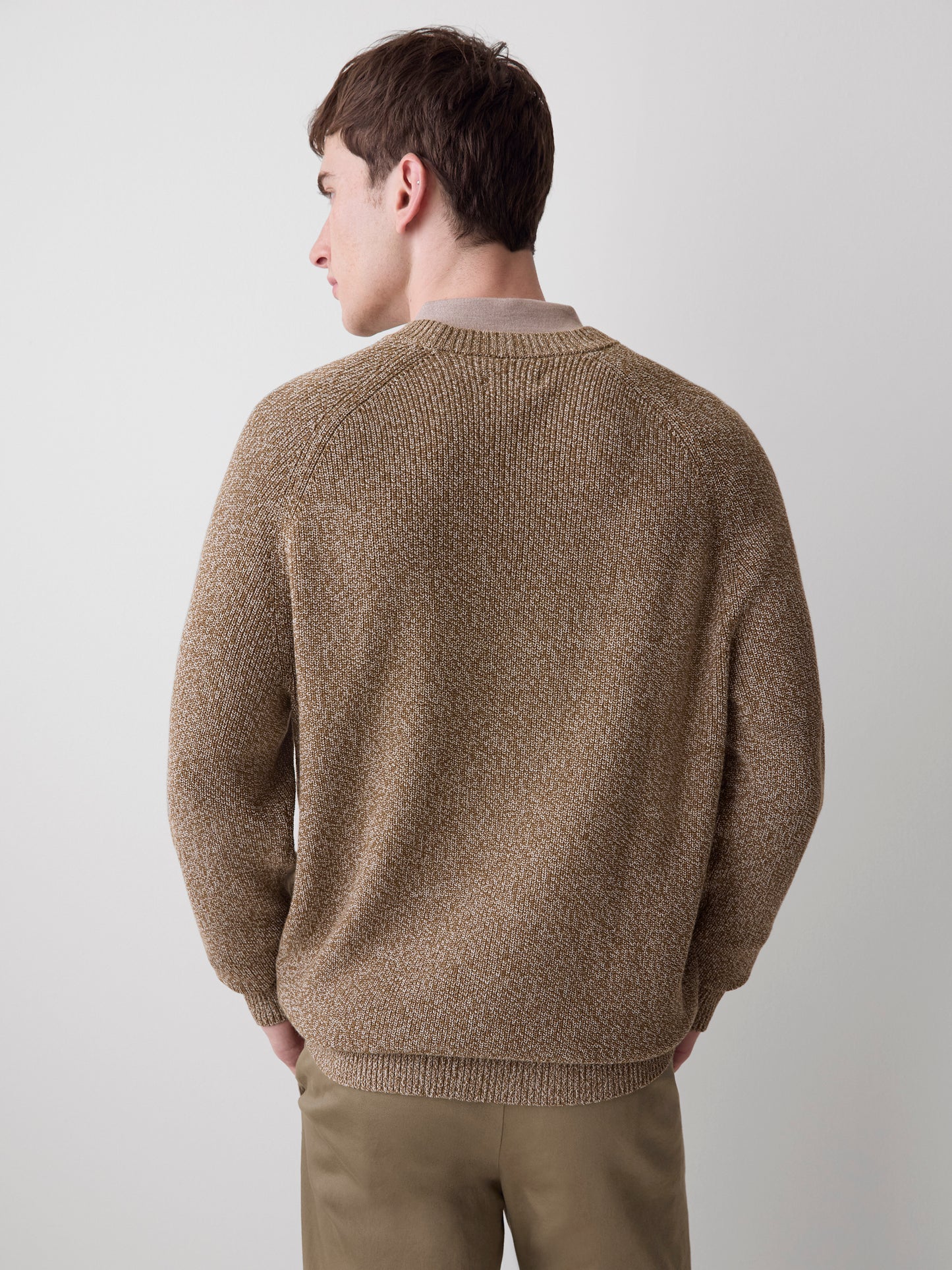 Pull à Manches Longues en Mailles Perlées