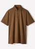 Men's Knit Tailored Collar Polo Shirt Supima Cotton