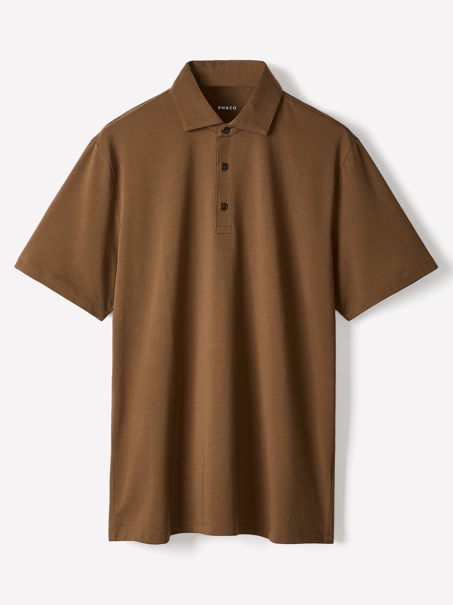 Men's Knit Tailored Collar Polo Shirt Supima Cotton