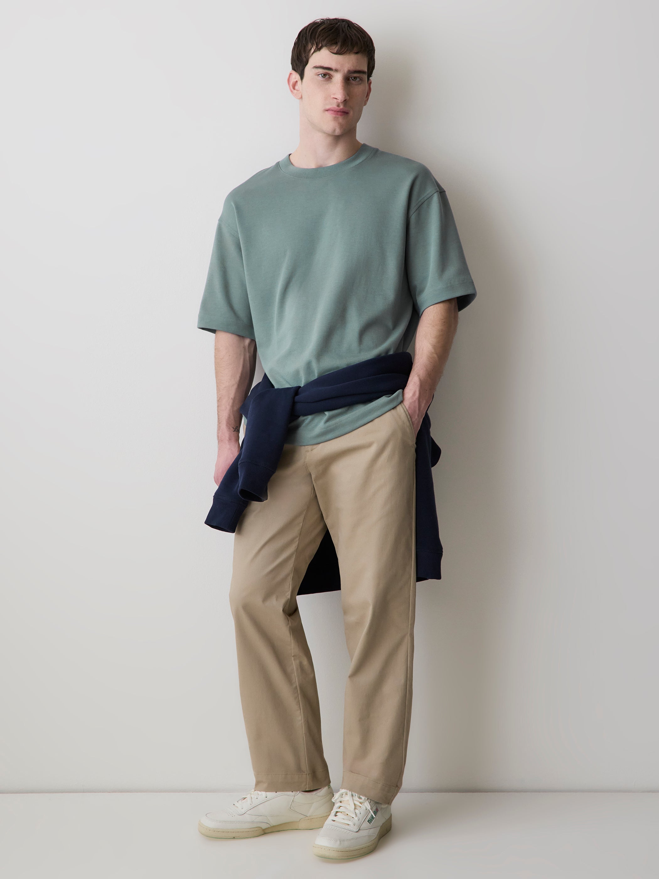 Oversized Short-Sleeve Crew-Neck Tee