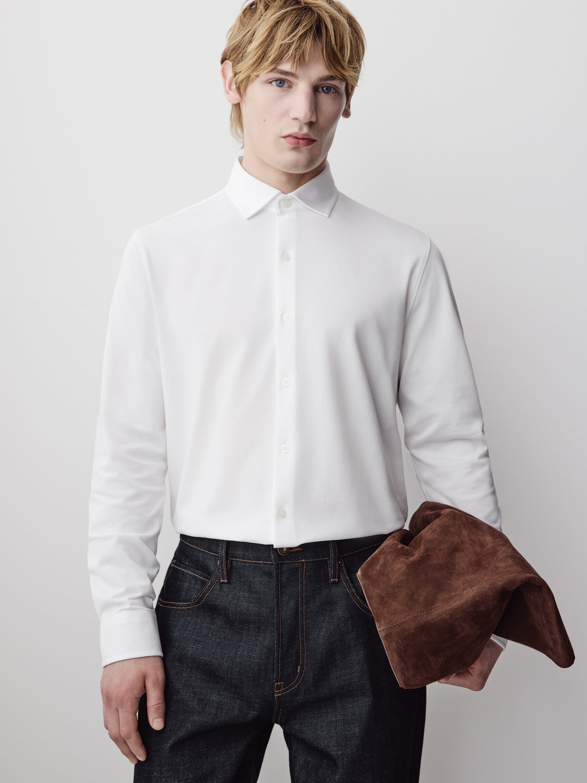 Piqué-Knit Shirt