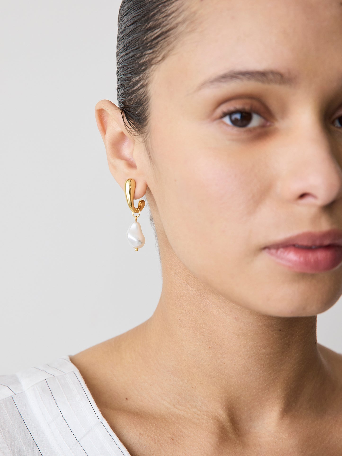 Hoops with Pearls