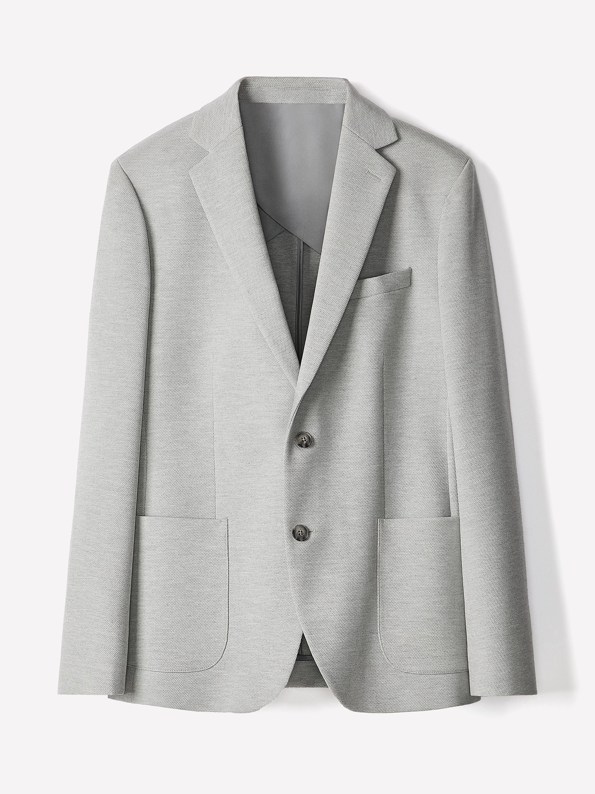 Slim Fit Knit Blazer