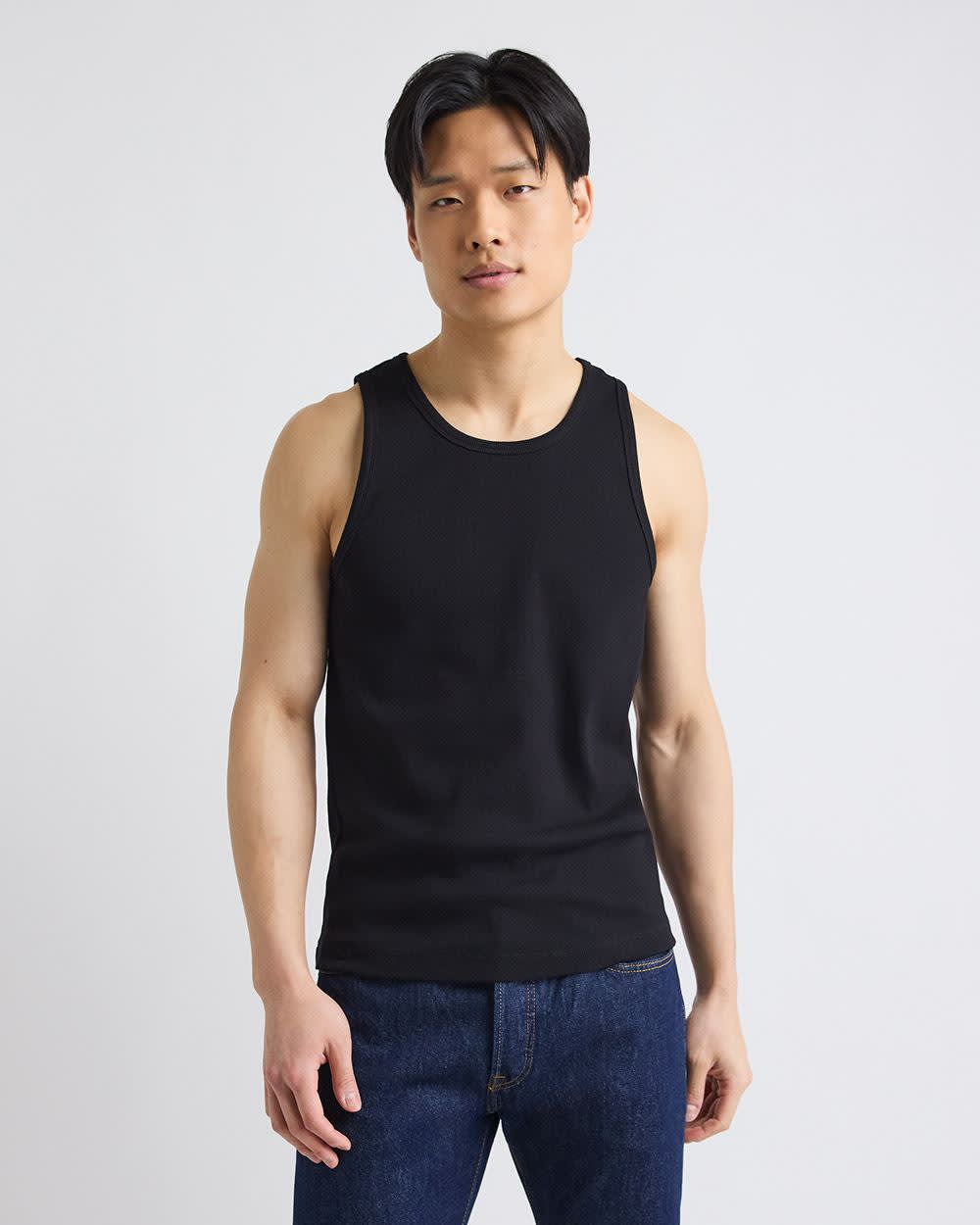 【561-5632】SIGNATURE POINTY RIB KNIT 561-5632】SIGNATURE POINTY RIB KNIT POINTY RIB KNIT TANK TOP
