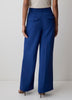 Wide Leg High Rise Woven Pant with Pleats