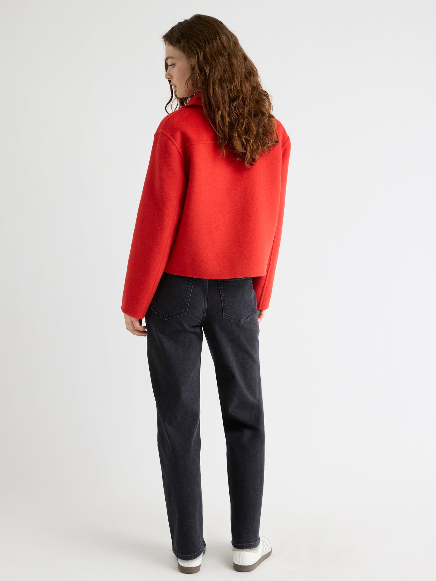 Wool-Blend Double-Face Worker Jacket