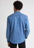 Long-Sleeve Denim Shirt with Chest Pocket