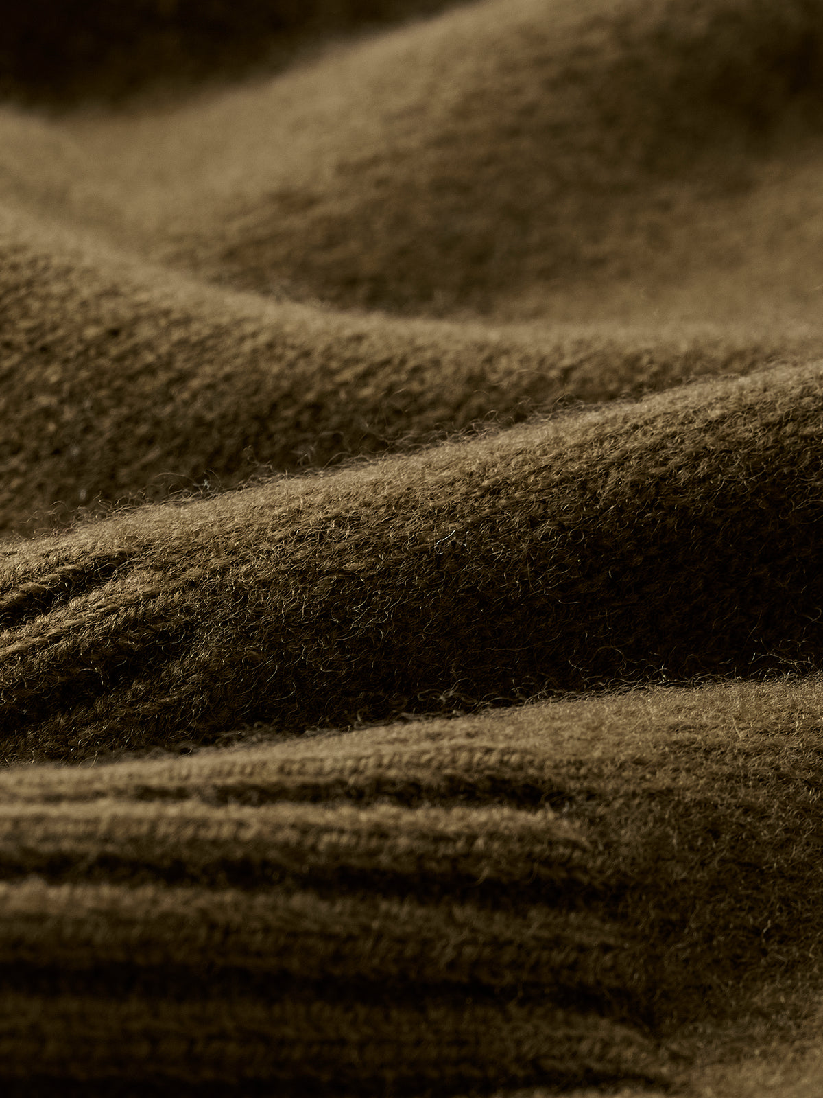 Lambswool Long-Sleeve Polo Sweater
