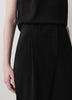 Twill High-Rise Barrel Ankle Pant