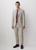 Slim Fit Brushed Oat Woven Blazer