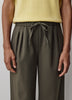 Pull-On Mid-Rise Wide-Leg Pant