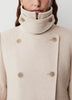 Wool Blend Double Breasted Coat