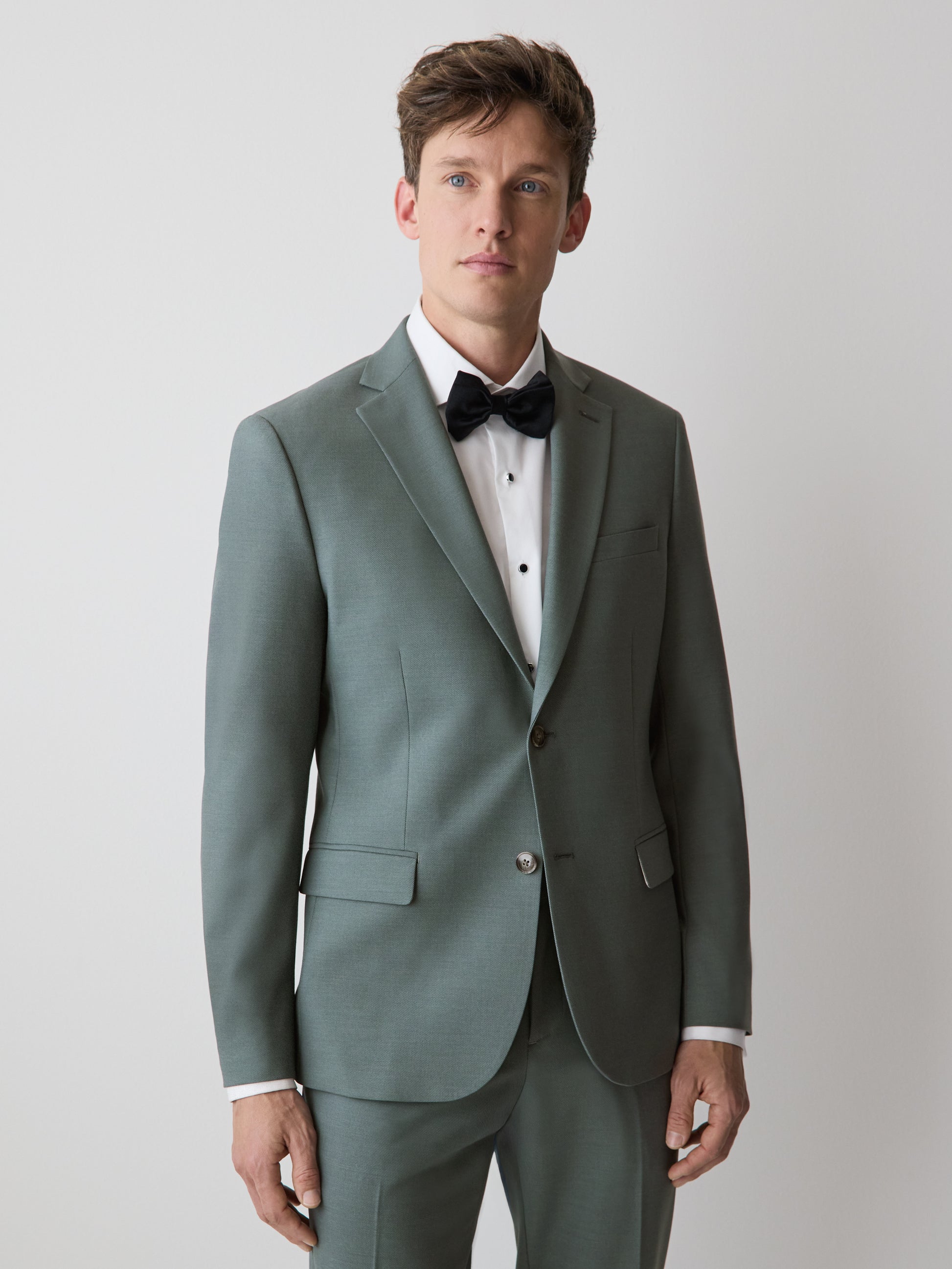 Slim-Fit Agave Suit Blazer