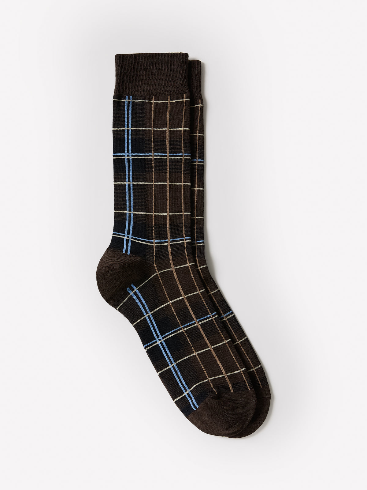 Men's Knit Socks Heritage Plaid Cotton Blend