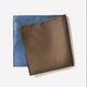 Men’s Silk Pocket Square Soft Beige Blue