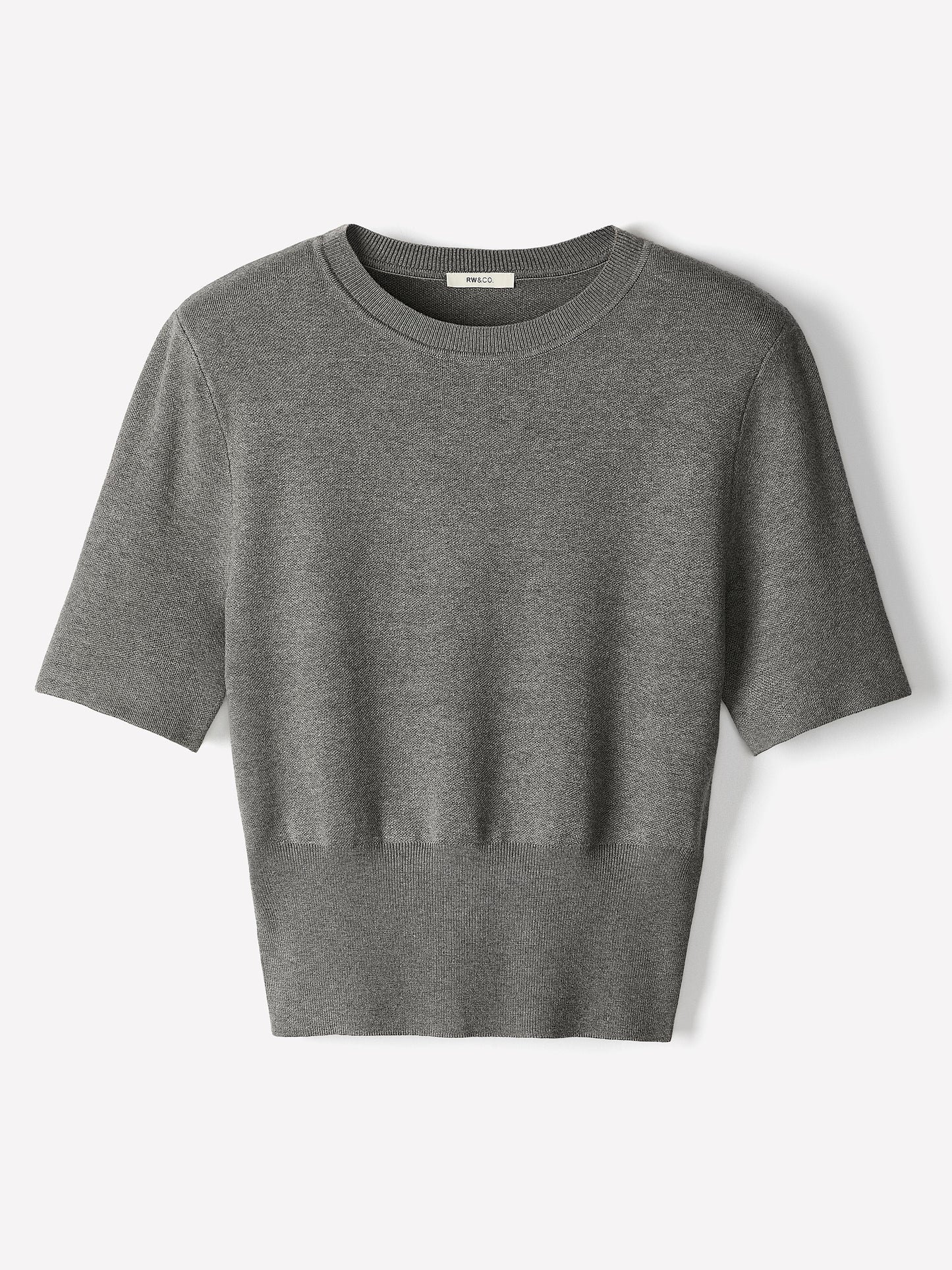 Knit Sweater with Shoulder Pads, Viscose Nylon Blend