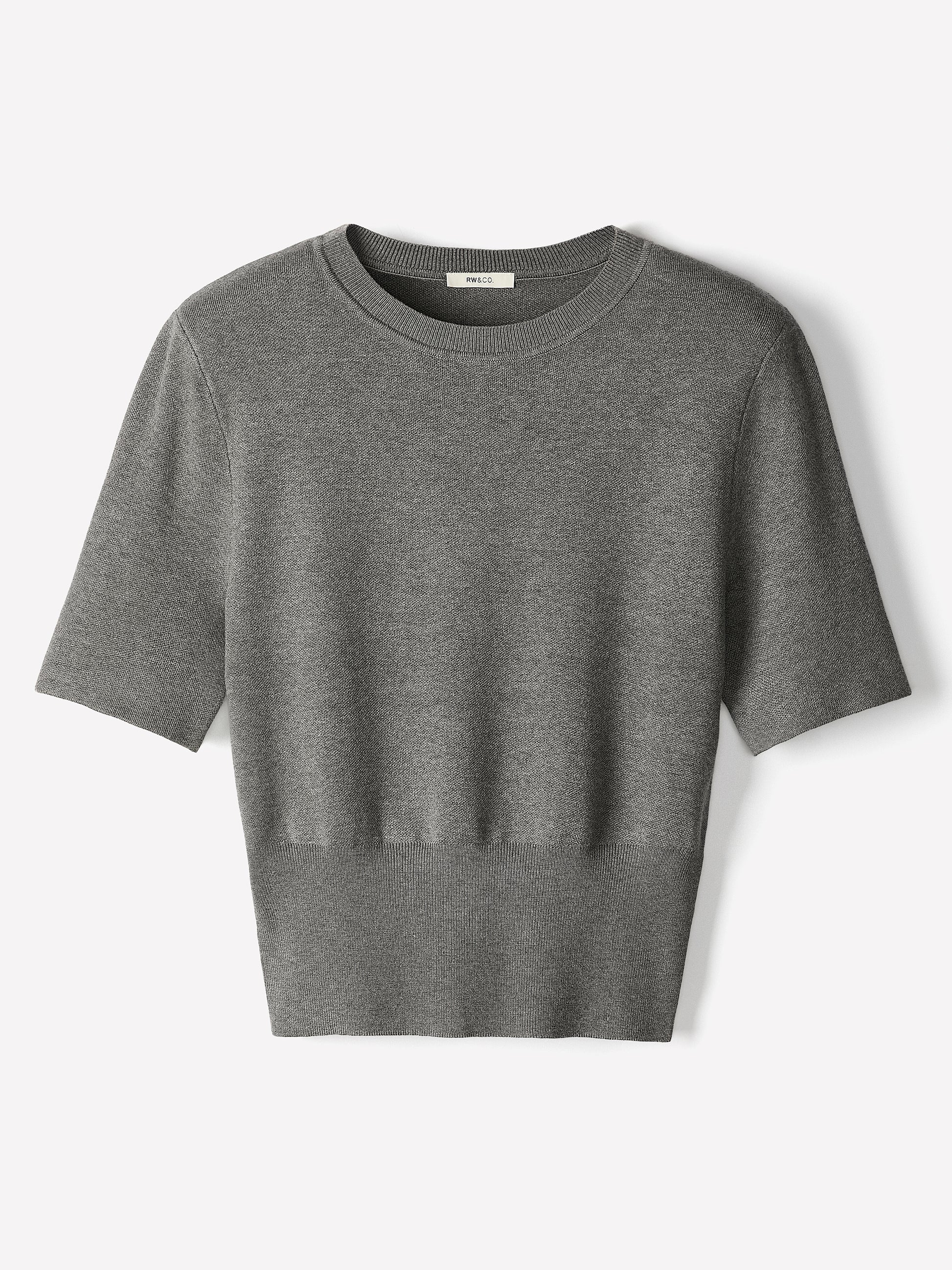 Knit Sweater with Shoulder Pads, Viscose Nylon Blend