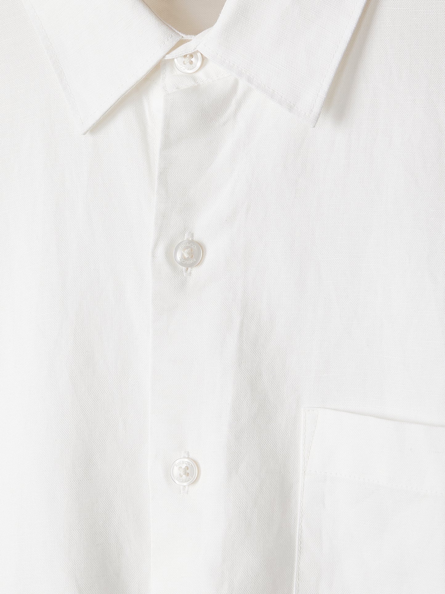Mens Woven Linen Blend Shirt Regular Fit Short Sleeve