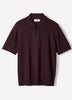 Merino Wool Polo Sweater Short Sleeve