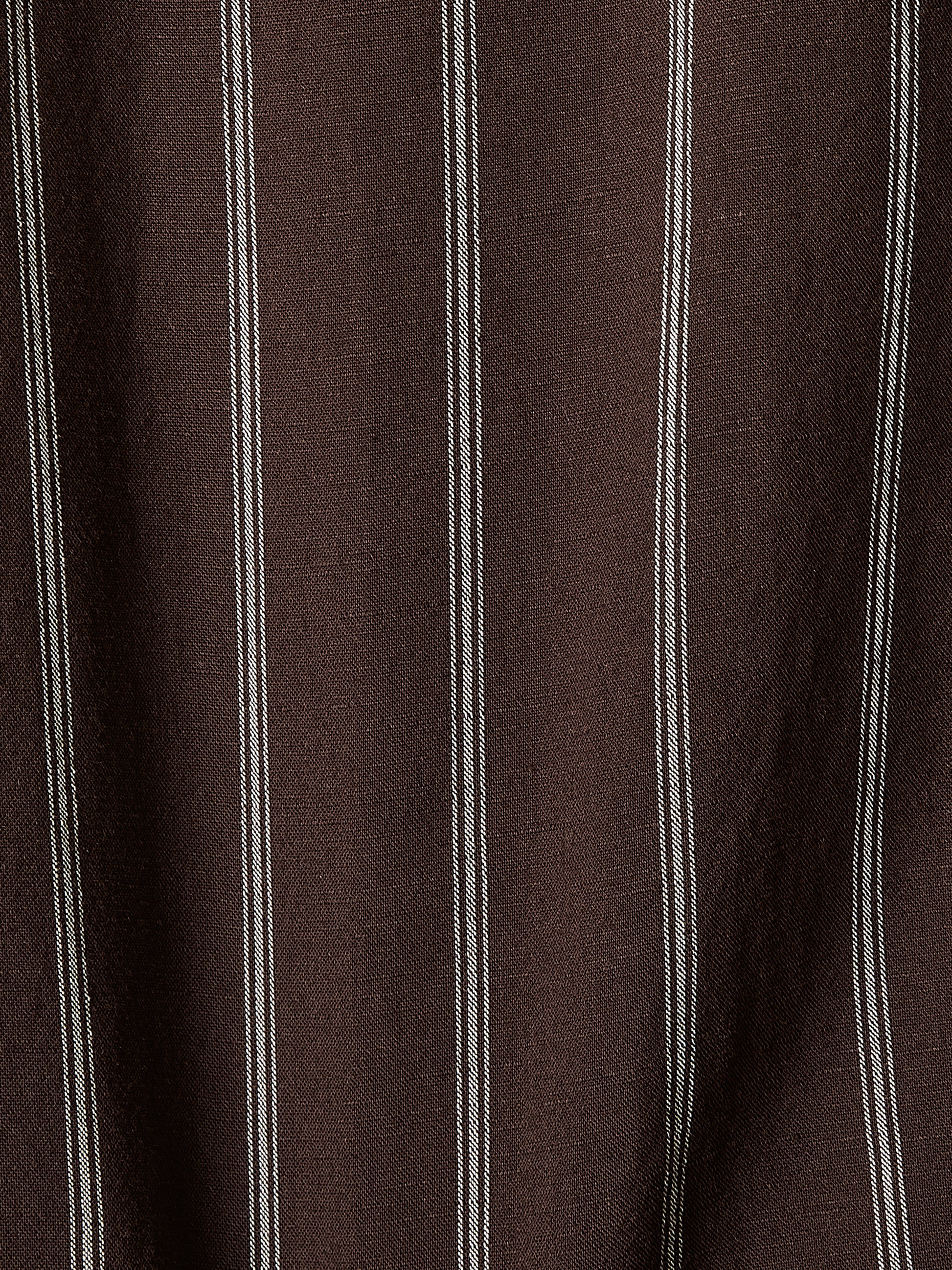 Mens Woven Regular Fit Linen Blend Stripe Shirt