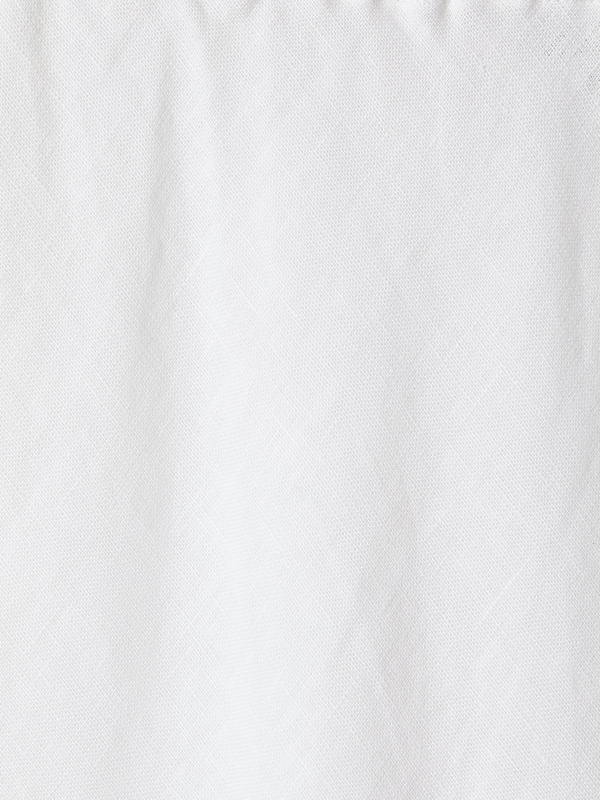 Linen Straight Midi Skirt