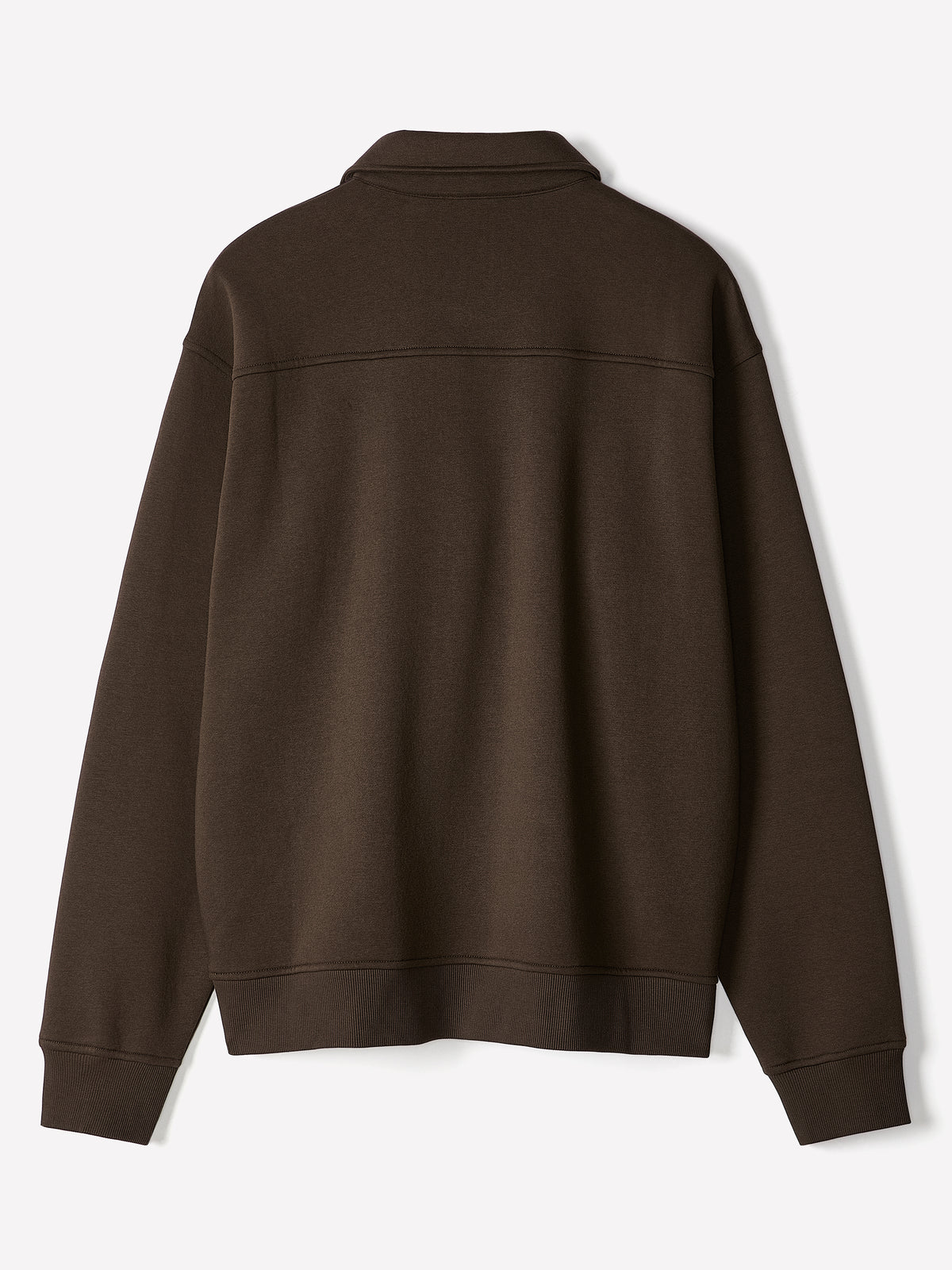Long-Sleeve Half-Zip Polo Sweater