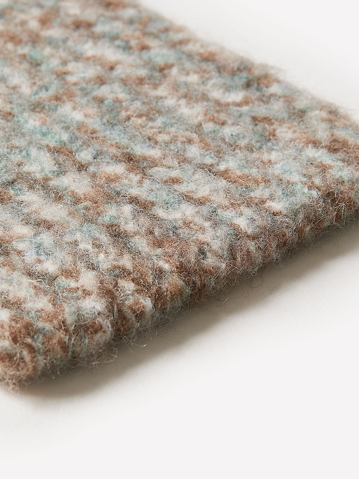 Wool Blend Marled Knit Oblong Scarf