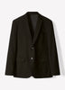 Essential Slim Fit Black Wool-Blend Suit Blazer