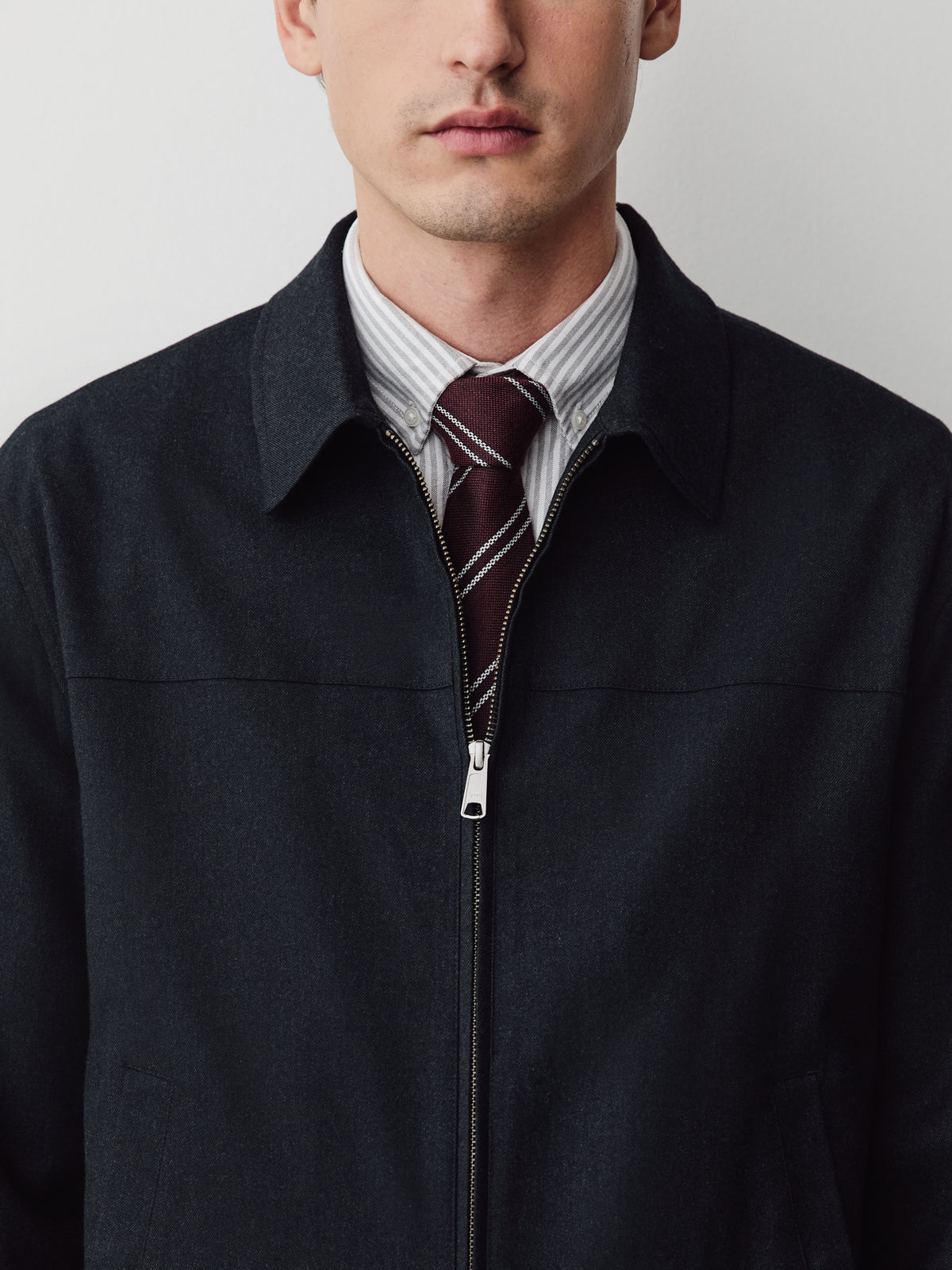 Brushed-Knit Milkman Jacket