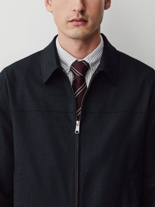 Brushed-Knit Milkman Jacket