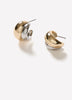Hoop Earrings Metal Imitation 20mm Diameter
