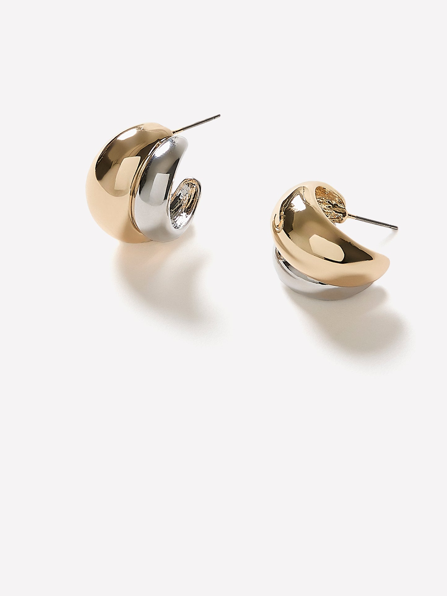 Hoop Earrings Metal Imitation 20mm Diameter