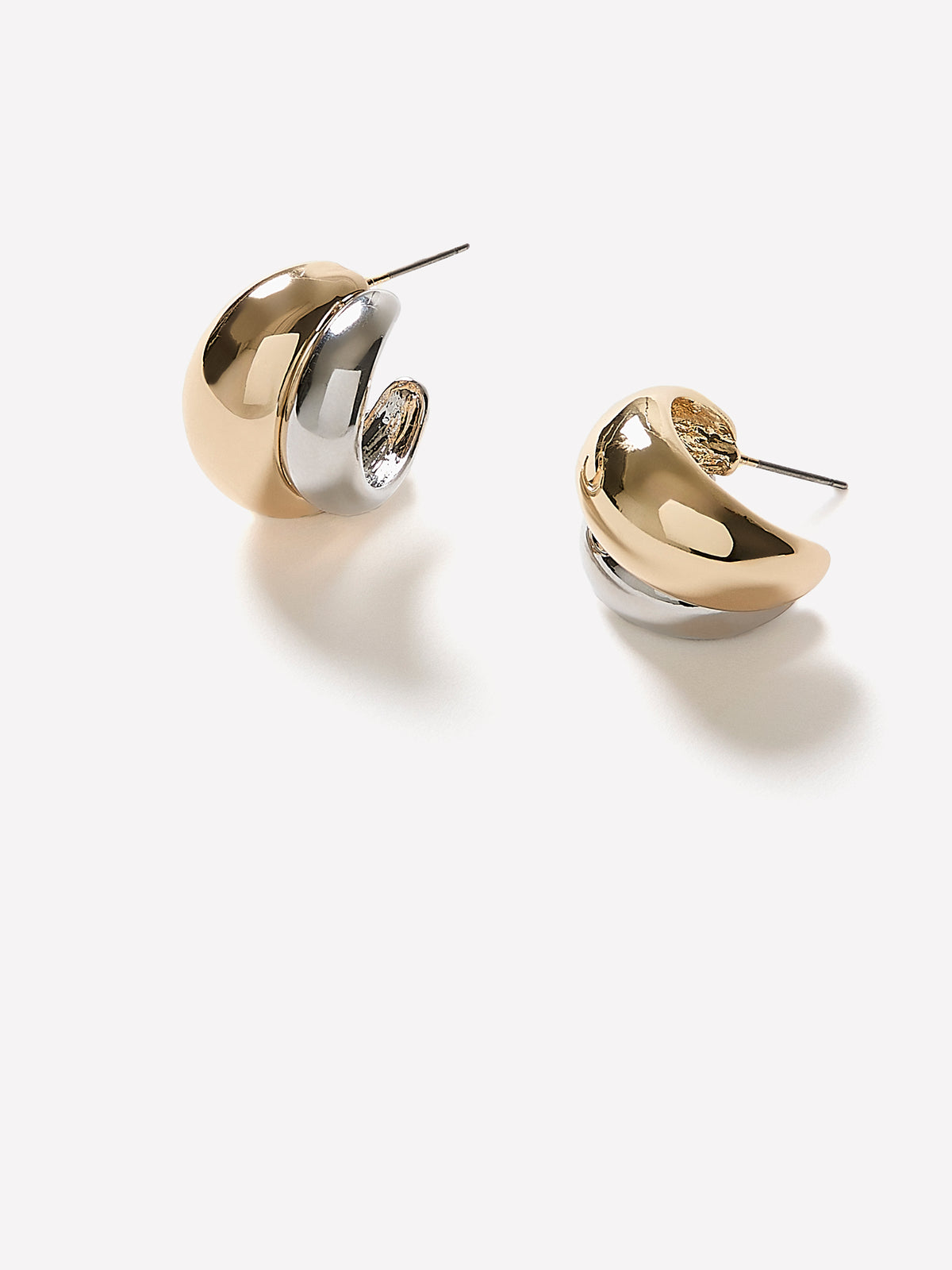 Hoop Earrings Metal Imitation 20mm Diameter