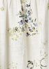 Sleeveless Square-Neck Linen-Blend Midi Dress