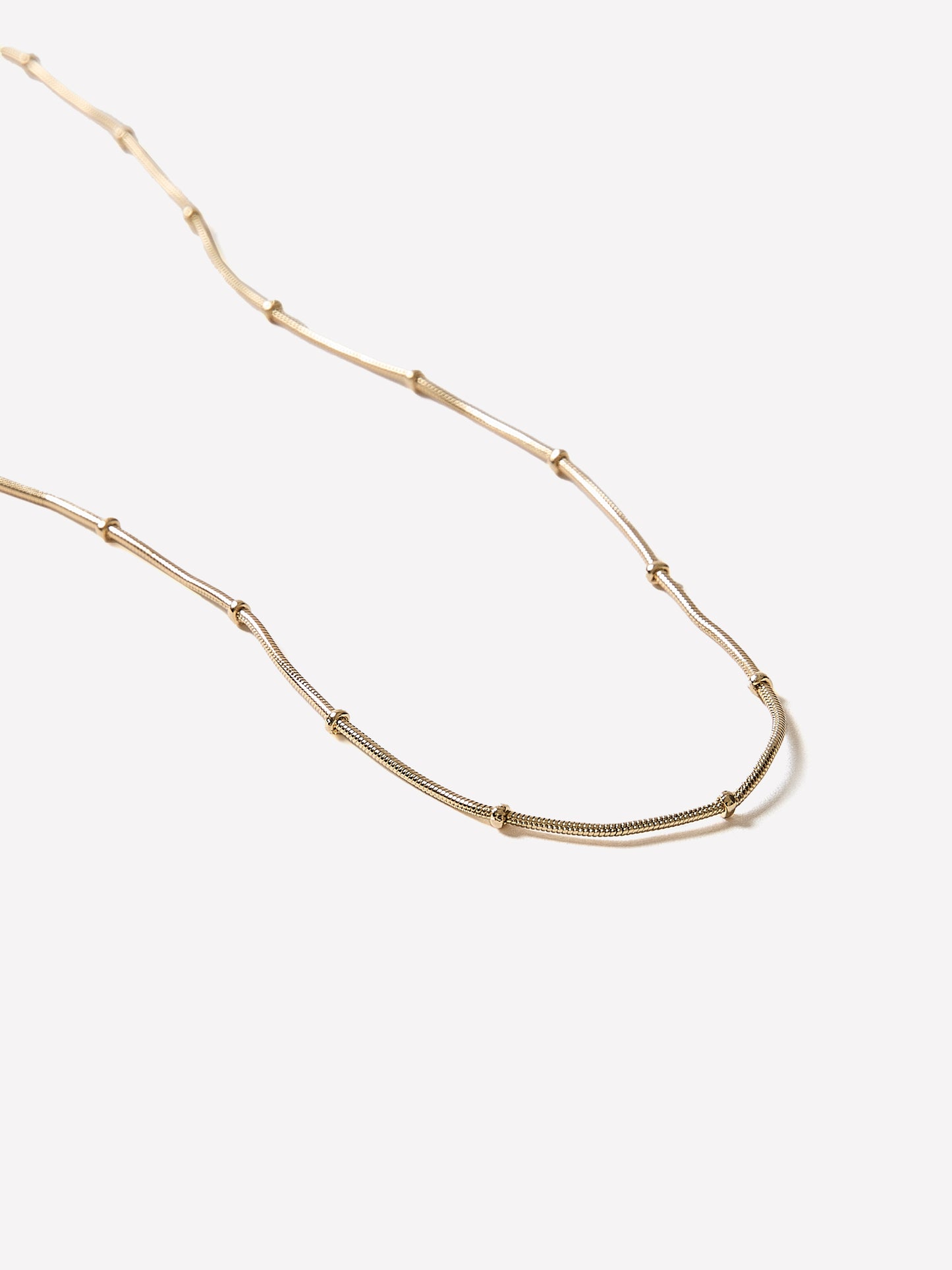 Necklace Delicate Spheres Chain 16" Length
