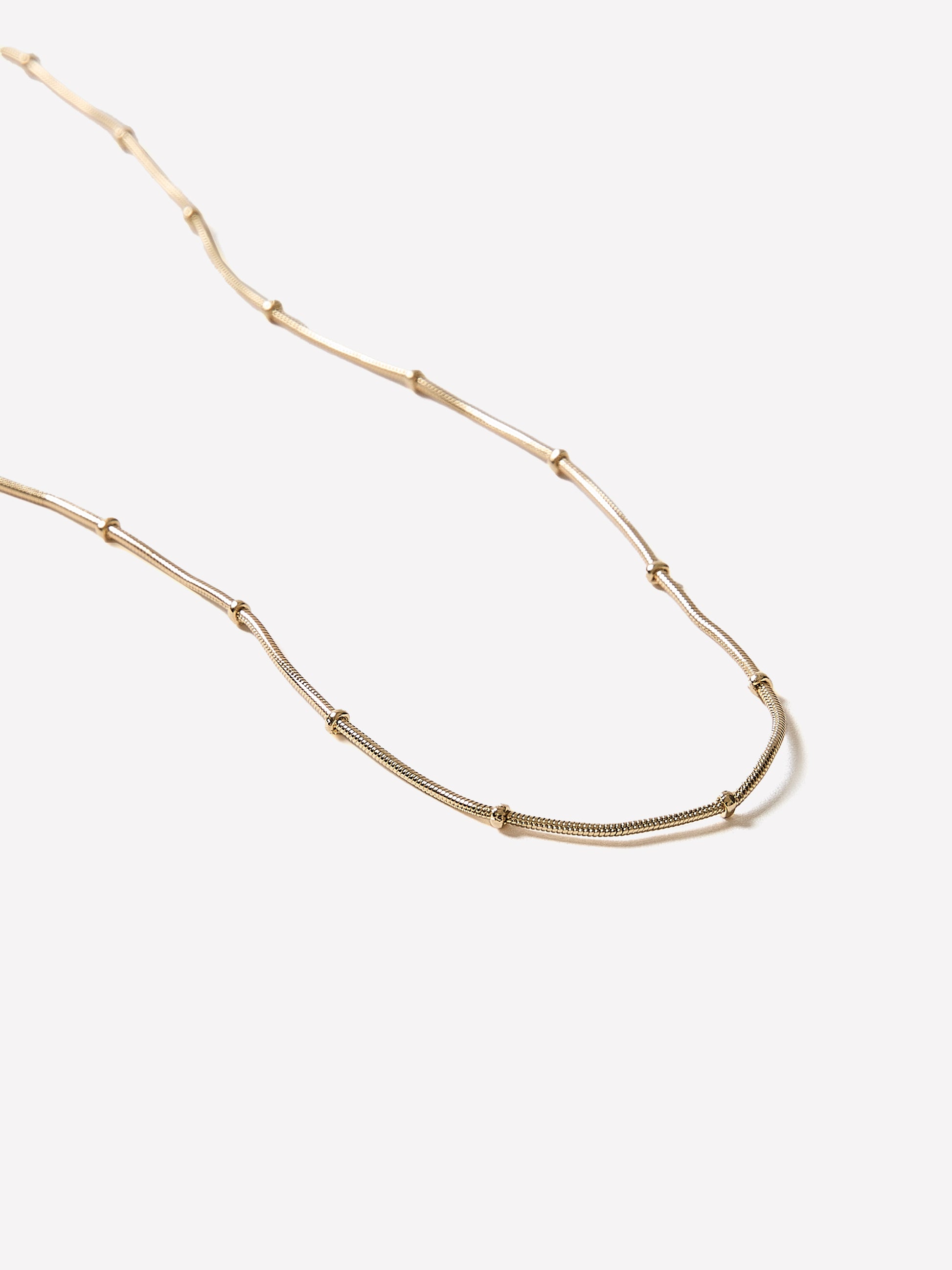 Necklace Delicate Spheres Chain 16" Length