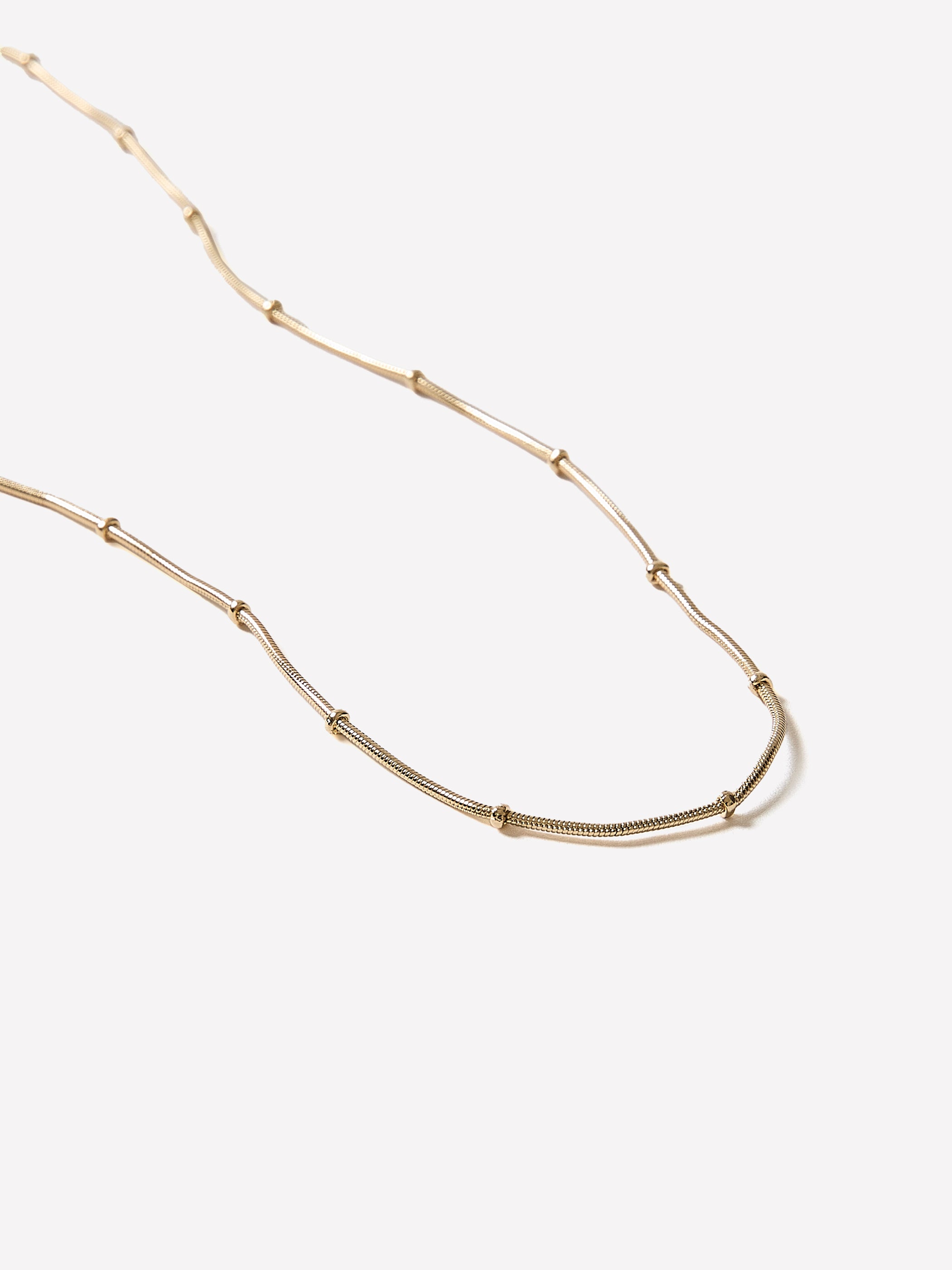 Necklace Delicate Spheres Chain 16" Length