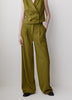 High Rise Wide Leg Stretch Woven Pant