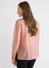 Long-Sleeve Buttoned-Down Blouse with Rhinestones