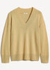 Long-Sleeve V-Neck Merino-Blend Sweater
