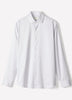 Tailored Cotton Shirt with Stand Collar