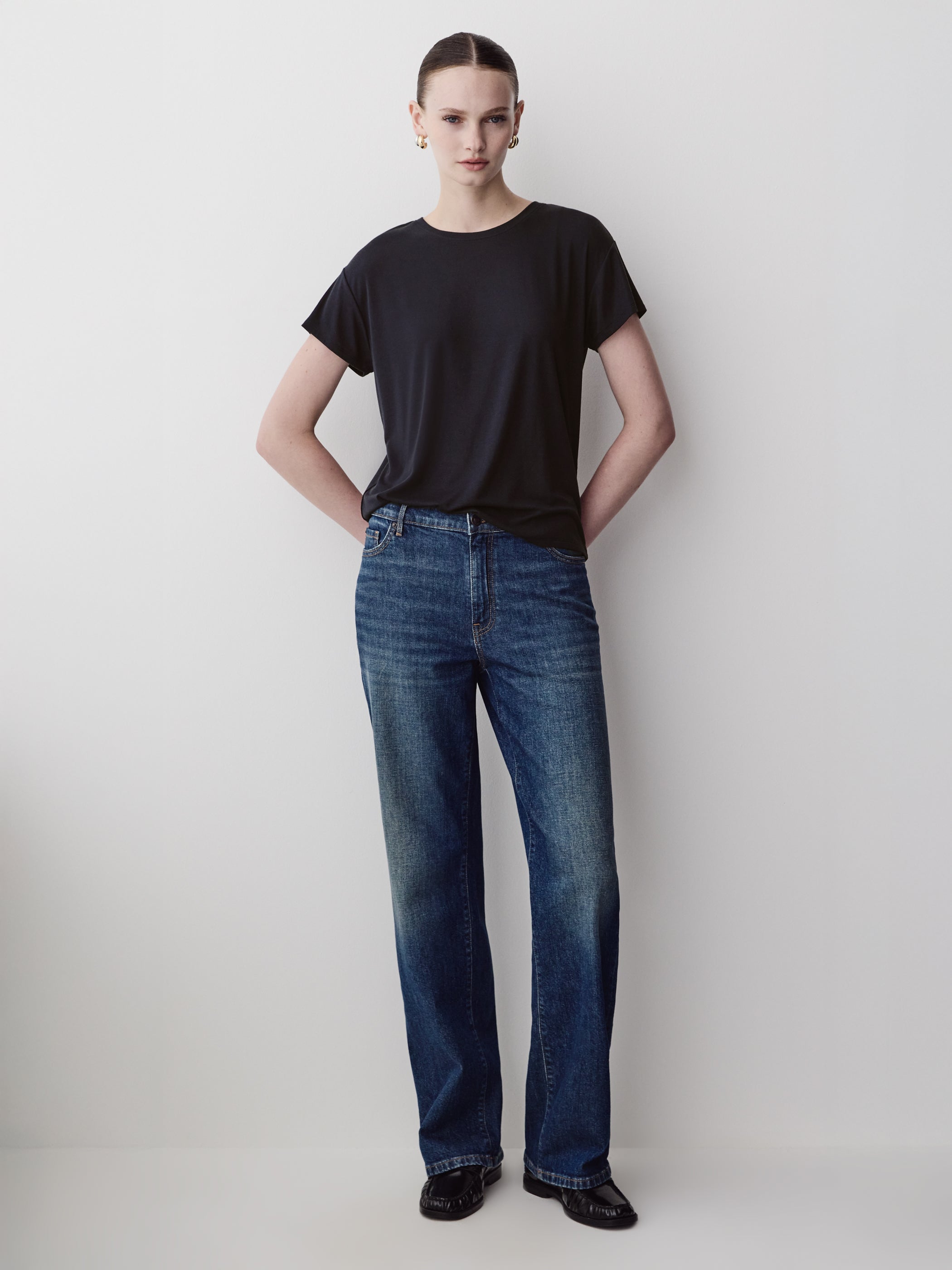 Silk-Blend Boxy Knit Top