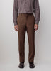 Tailored Wool Blend Mens Woven Pant Rust
